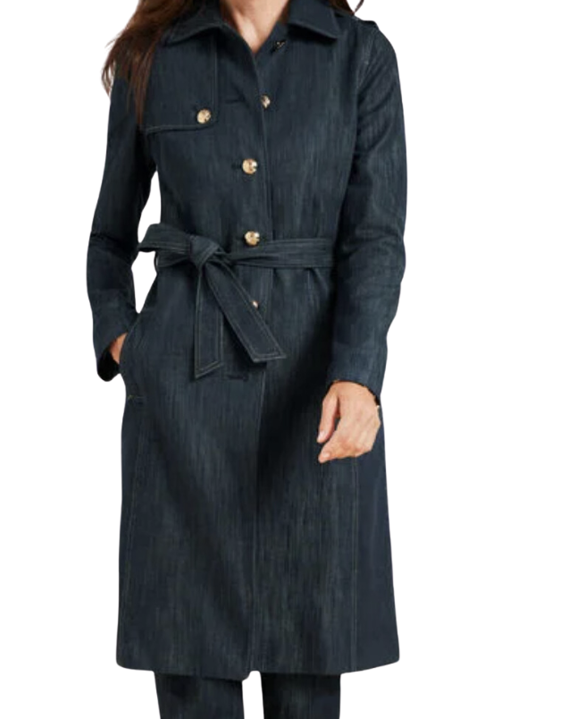 Refined Denim Trench